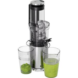 KitchenBrothers Slowjuicer - Vertical - Presse-agrumes - Presse-l&eacute;gumes et fruits - 80 mm - 750 ml - Gris