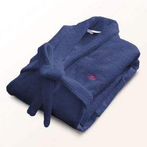 LE TEMPS D'UN BAIN Peignoirs, Bleu, M Mixte