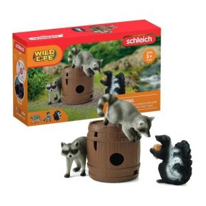 Schleich 42596 Le Plaisir de Jouer Autour d'une Noix, dès 3 Ans, Wild Life - Coffret, 6 pièces