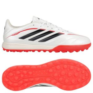 Adidas Copa Pure IV Pro TF Born For Goals - Blanc/Argent&eacute;/Noir/Lucid Red - Stabilis&eacute; (TF), pointure 41⅓ - ['Blanc'] - Taille 41⅓