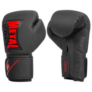 Metal Boxe Gants de Boxe Entraînement Starter Noir/Rouge 12 oz