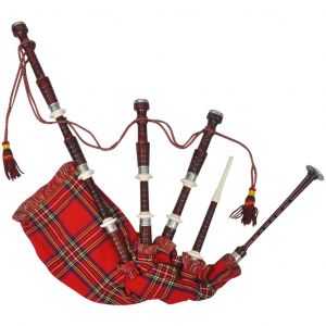 Image de VidaXL Cornemuse écossaise Great Highland Tartan rouge Royal Steward