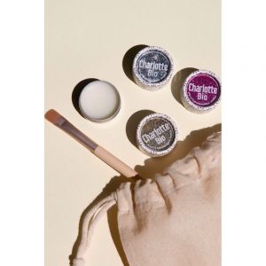 Kit Paillettes (3 pots paillettes + 1 baume + 1 pinceau) - Charlotte Bio