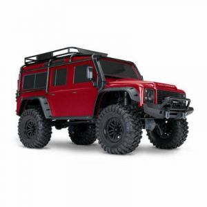 Traxxas V&eacute;hicule TRX-4 LAND ROVER DEFENDER CLIPLESS - Rouge
