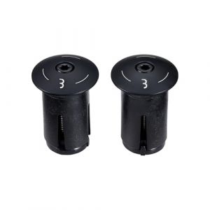 BBB cycling Embouts de Guidon - ScrewOn Alu - Construction en Aluminium Durable - Bouchons Réutilisables pour Vélo - Accessoires Cyclisme - BHT-97 - Noir