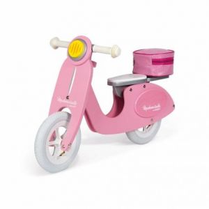 Image de Janod Draisienne Scooter Rose Mademoiselle - Bois - J03239