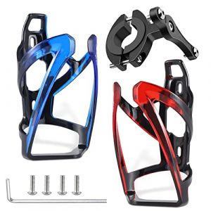 Porte-bidon de vélo léger, porte-bidon VTT 2 pièces avec 1 porte-bidon adaptateur, porte-bidon de vélo, porte-gobelet pour landau
