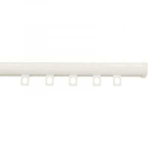 Tringle rail pour rideau en aluminium L.4.50 m - Blanc