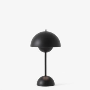 Image de &tradition Lampe à poser FLOWERPOT VP9-Lampe à poser sans fil avec variateur tactile H29.5cm Noir