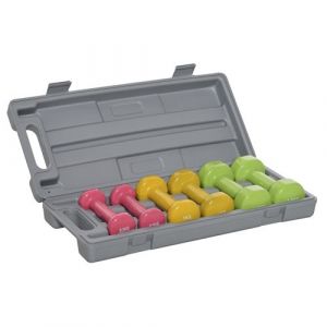 Ensemble d'haltères courtes m 43x18x7cm Multicolore