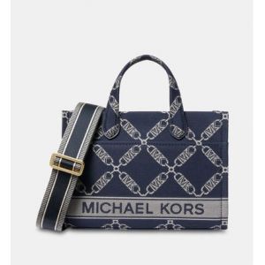 Michael Kors Sac cabas &agrave; motif jacquard Bleu Michael - Couleur Bleu - Taille Taille unique