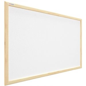 Tableau en Liège Blanc avec Cadre en Bois 60x40cm