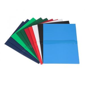 Fast 100725673 - Lot de 10 chemises à dos extensible 1 rabat, à sangle et fermeture velcro, coloris assortis (10)