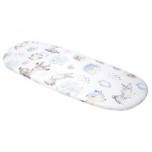 Drap Housse pour Bébé Medi Partners Excellent pour berceau, poussette, 100% coton, protège matelas bébé 86x40 cm, Cerf et Hérisson