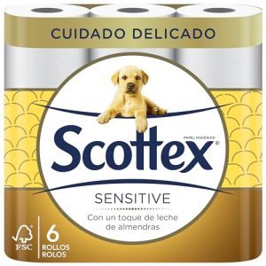 Scottex Sensitive Papier Toilette - 6 Unités
