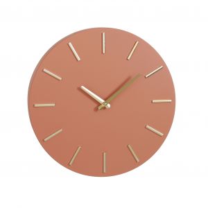 Mica Decorations Horloge en aluminium terra D35.5