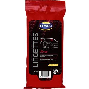 Auto Pratic Lingettes Auto Vitres - Le Sachet De 24 Lingettes