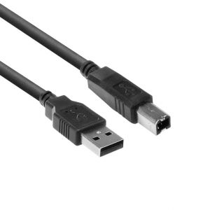ACT USB 2.0 kabel type AB M/M 5.0m Zwart (SB2405)