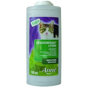 Aim&eacute; D&eacute;sodorisant pour liti&egrave;re menthe 700ml - Pour chat