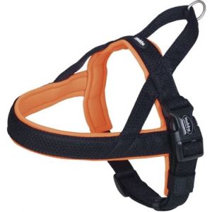 Nobby Mesh Preno Harnais Norvégien pour Chien Orange Néon 75-98 cm + 62 cm/40-45 mm