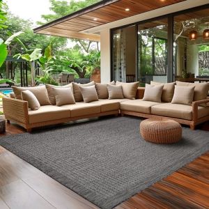 Image de Tapis de Cuisine - SIMPEX - 80 x 150 cm - Noir - Résistant aux Intempéries - Lavable