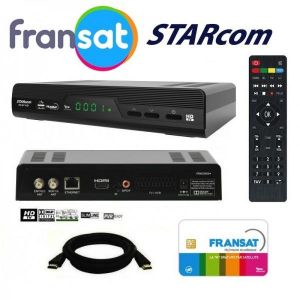 Image de Starcom 9947 HD - Récepteur satellite HD + Carte FRANSAT à vie + Cable HDMi