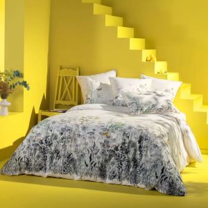 Housse de couette percale de coton 80 fils/cm² naturel Escapades magiques