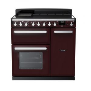 Falcon PIANO DE CUISSON ESTEL DELUXE TAB IND 90 CM BORDEAUX CHROME