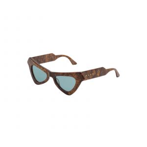 MARNI Unisex Fairy Pools Radica EEF Lunettes de soleil Acétate Marron Bleu Cat Eye Normale