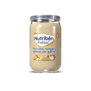 Image de Nutribén Pomme Orange Banane et Cookie Potito 235 g