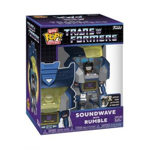Funko Bitty Bots : Transformers - Soundwave avec Rumble ! Bitty Pop ! - 0.9 inch (2.2 Cm) - Transformers Classic - 0.9 inch & 4.85 inch - Collectable - Idée Cadeau - Présentoir