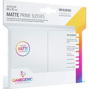 Gamegenic GGS11029ML Matte Prime Sleeves (100-Pack), White