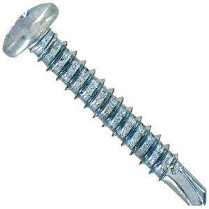 Vynex Vis autoperceuse tête cylindrique pozidriv acier zingué - 4.8 x 25 mm