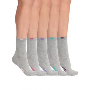 Image de DIM Mi-chaussettes Femme Gris Tu Eco - Le Lot De 5 Paires De Mi-chaussettes