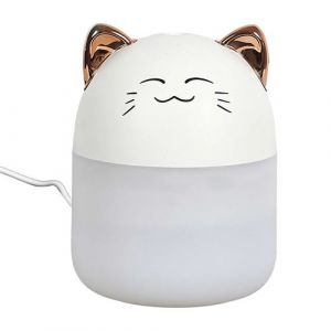Diffuseur d'ambiance The Concept Factory Chat Led Kawaii Blanc