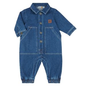 Timberland Ensembles enfant COMBINAISON JEANS T60628 Bleu - Taille 3 mois,6 mois,9 mois,12 mois,18 mois