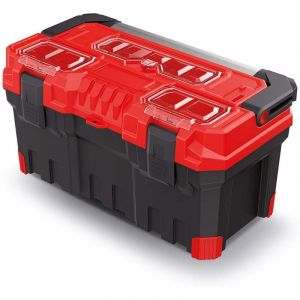 Kistenberg TITAN PLUS Coffre a outils en plastique, 55,4x28,6x27,6 cm,rouge KTIPA5530-3020
