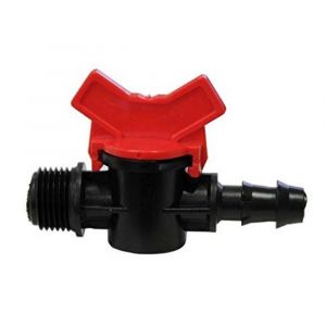Jardiboutique Mini vanne ø20 mm et 3/4 '- vanne cannelée pour tuyau 20 mm