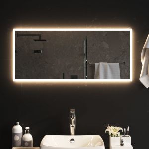 VidaXL Miroir de salle de bain à LED 90x40 cm