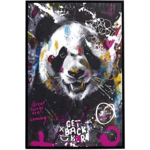 The home deco factory Tableau décoratif Animal coloré 60 x 90 cm Panda