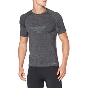 CMP Maillot De Corps Manche Courte Seamless Sweat S-M Black Melange
