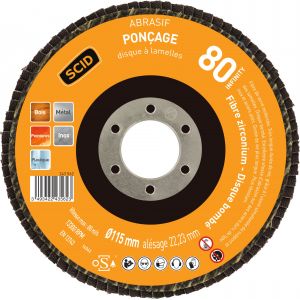 Image de SCID Disque zirconium infinity bombé diamètre 115 mm - Grain 80 - Vendu par 1