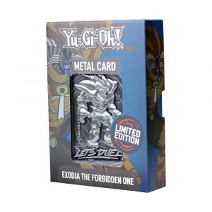 Fanattik Yu Gi Oh- Édition limitée en métal Exodia The Interbidden One, KON-YGO26, Argenté