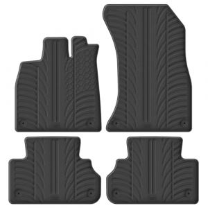 Gledring Set tapis de caoutchouc compatible avec Audi Q5 2017- (T profil 4-pièces + clips de montage)