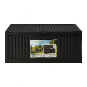 Well Home Coffre de jardin en graphite et aluminium 295 l