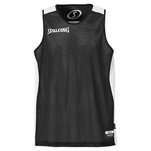 Image de Spalding ESSENTIAL MAILLOT REVERSIBLE - Maillot de Basket - Maillot reversible - Confort Maximal - noir/blanc - xx-small