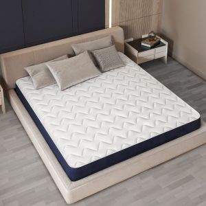 Matelas 180 x 200 en Waterfoam Hypoallergénique Hauteur 18 cm Rembourrage en ouate et revêtement en tissu 3D respirant, anti-acarien et antifongique