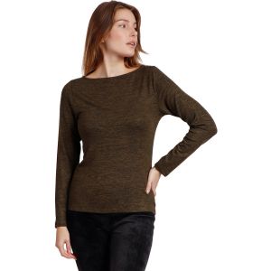 Image de T-shirt chaud manches longues et col bateau femme Admas