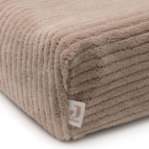 Jollein Housse Matelas à Langer Cloudy Rib - Milky Coffee