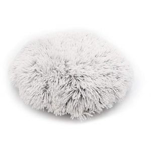 Image de Aimé Coussin rond fourrure S Ø 45 cm - Blanc - Pour chat et petit chien